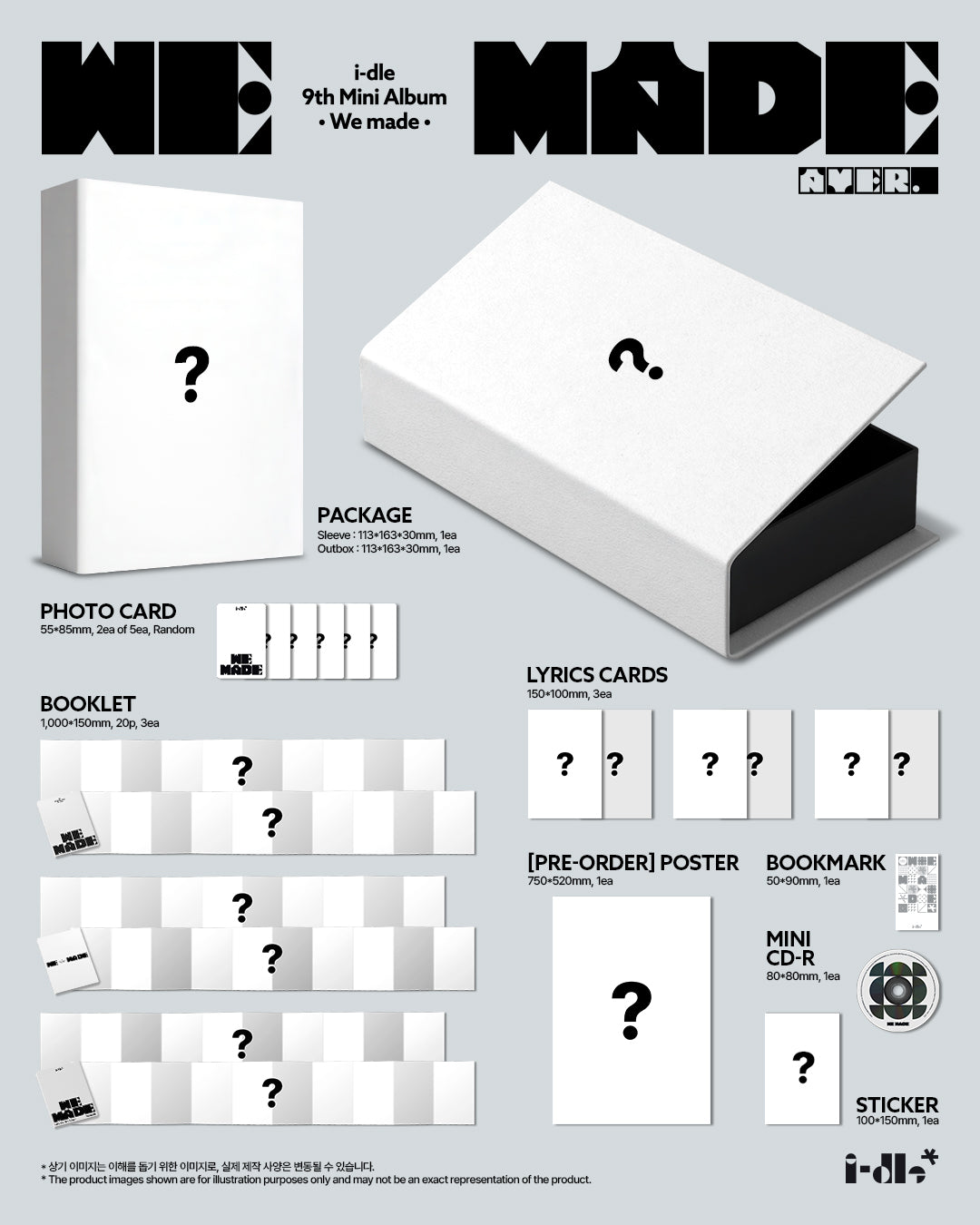 (PREVENTA) I-DLE - WE MADE (A Ver.)