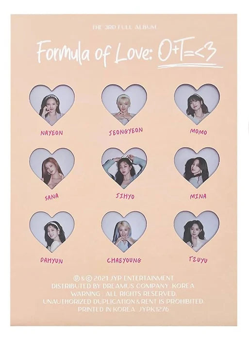 TWICE - FORMULA OF LOVE : O+T=<3 - FULL OF LOVE VER.