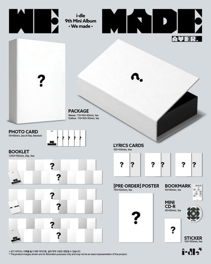 (PREVENTA) I-DLE - WE MADE (A Ver.)